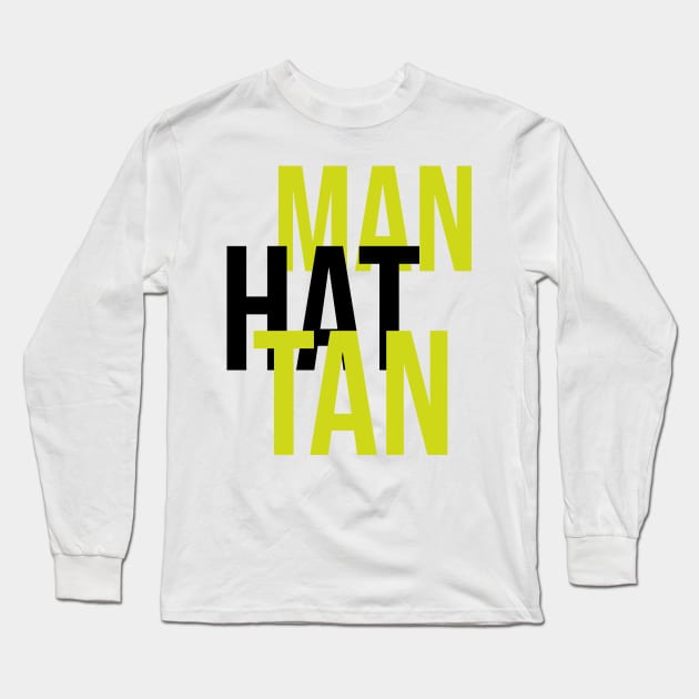 Manhattan Long Sleeve T-Shirt by ArtsRocket